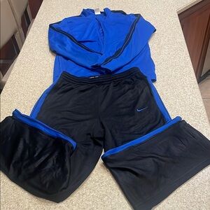 Nike Blue and Black Tracksuit